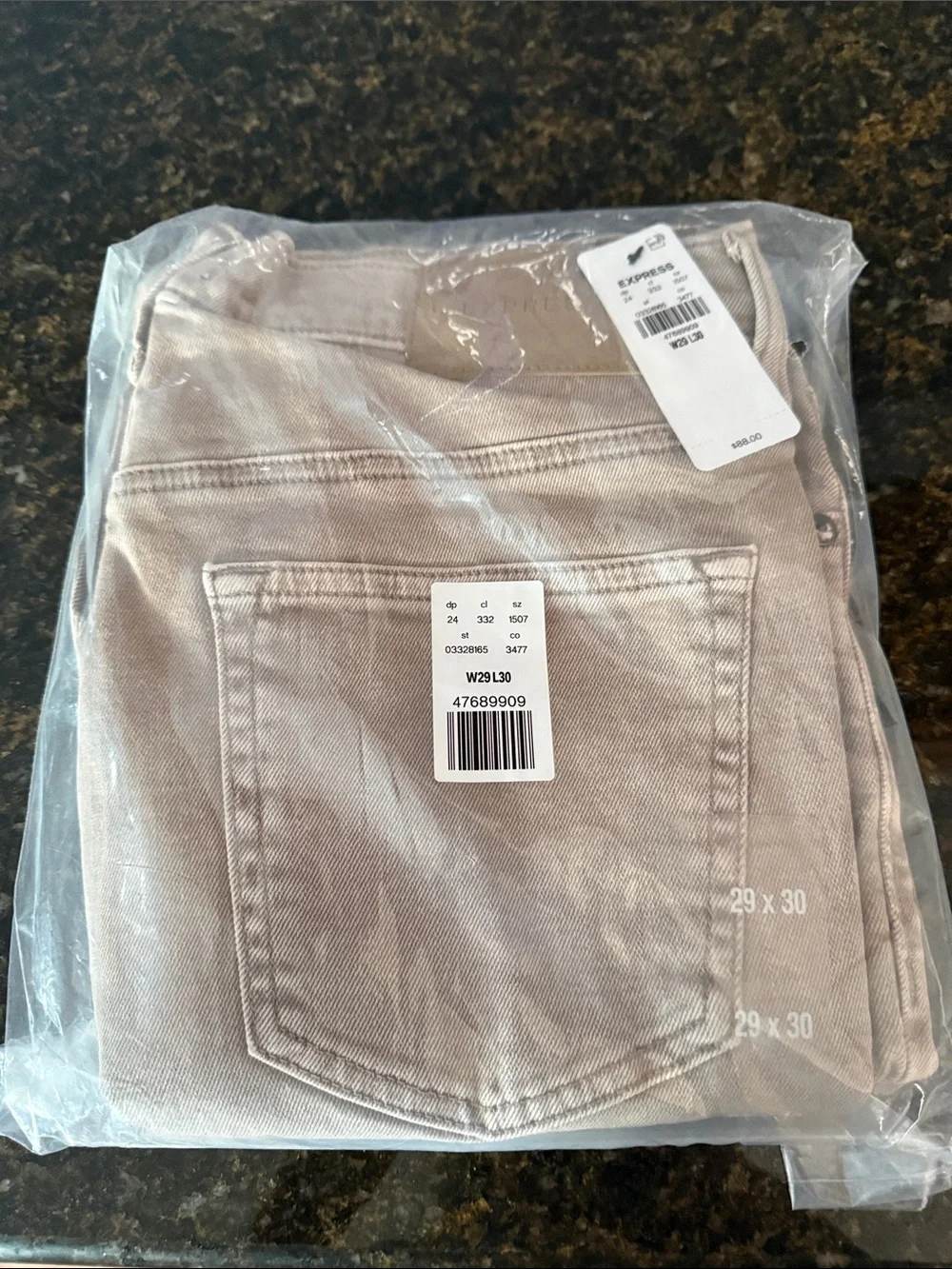 Express Men’s Jeans in Taupe